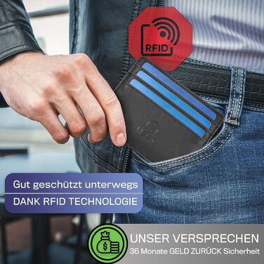 Гаманець WEST Magic - велика кишеня для монет, захист RFID