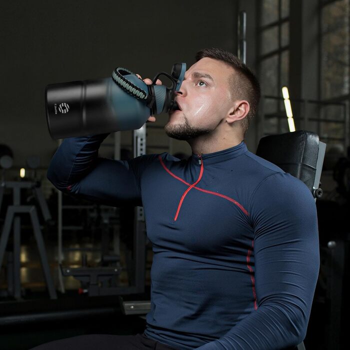 Термос Fjbottle 1900 мл з нержавіючої сталі, магнітною кришкою, подвійними стінками, без BPA, герметичний, для газованої води, спорт, фітнес, туризм