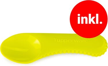 Кухонна щипці Tupperware Griffbereit чорні, універсальні для гриля та сервірування з ложкою для ківі