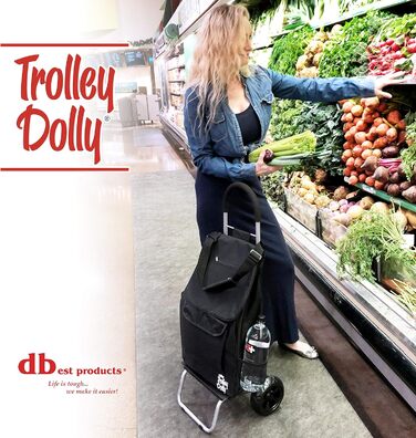 Складна господарська візок dbest products Trolley Dolly, чорний