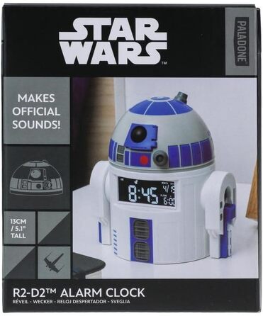 Будильник R2D2 Star Wars з USB, офіційний мерч, звуки R2D2, декор для фанатів