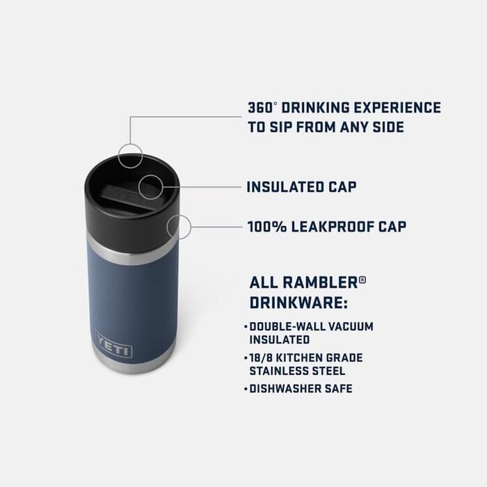 Термос-пляшка YETI Rambler 354 мл з кришкою HotShot, лайм