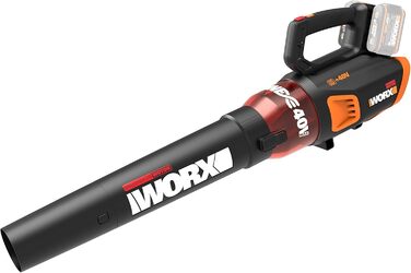Акумуляторний повітродув WORX WG584E.9 40В, безщітковий двигун, турбінна технологія, 145 км/год, 12 м³/хв, легкий, без акумулятора та зарядки, сумісний з PowerShare