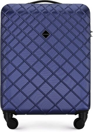 Валіза WITTCHEN Classic M, жорсткий ABS, 4 колеса, кодовий замок, синя