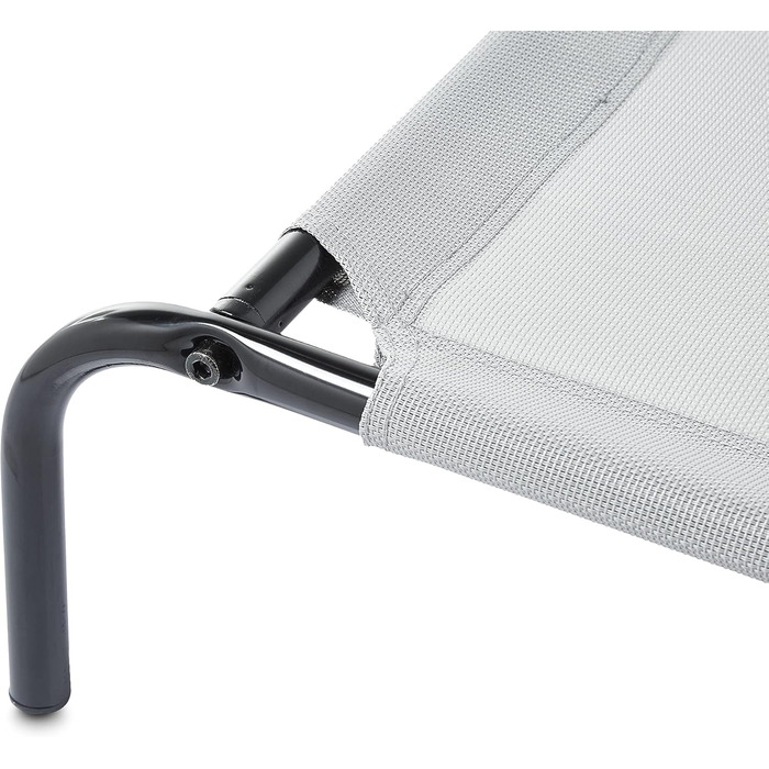 Охолоджуюче підняте ліжко для собак Amazon Basics, сіре, розмір L, 130x80x19 см