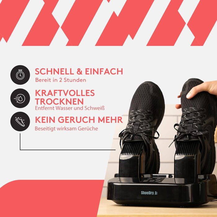 Озоновий сушар та освіжувач для взуття ShoeDry – знищує бактерії та грибок, усуває запахи, енергоефективний