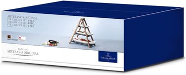 Етажерка Villeroy & Boch Artesano Original, триярусна, з натуральних матеріалів, знімні сервірувальні тарілки, без чаш, ручне миття