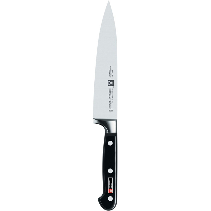 Ніж для м'яса ZWILLING Professional S, 16 см, нержавіюча сталь, пластиковий руків'я з заклепками, чорний, зроблено в Німеччині
