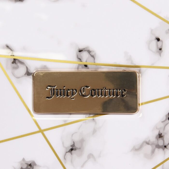 Валіза Juicy Couture Vivian Spinner 53,3 см, мармурова, біла, полікарбонат