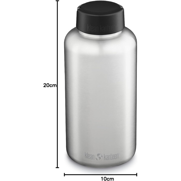 Пляшка для води KleanKanteen Wide з нержавіючої сталі, універсальний розмір