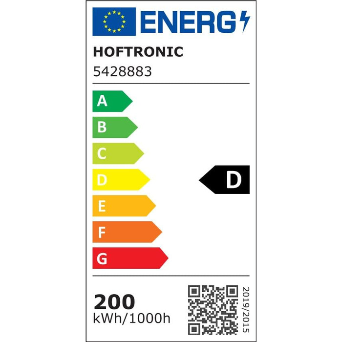 Світлодіодний прожектор HOFTRONIC 200Вт 32000Лм 4000K IP65 для вулиці, нейтральне світло, супер яскравий, гарантія 5 років