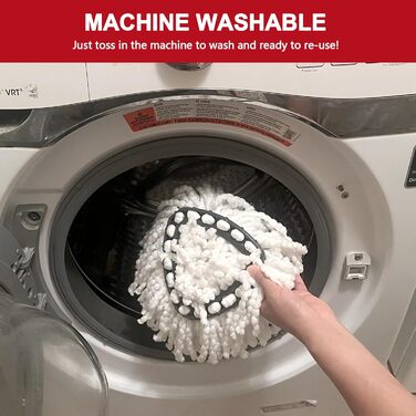 Набір із 12 мікрофібрових насадок для швабри O-Cedar Easy Wring Spin Mop, змінні головки для легкого прибирання