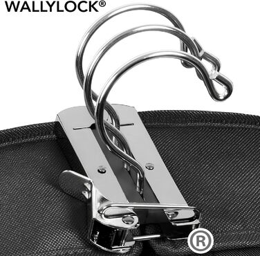 Дорожній трискладний чохол для суконь WallyBags, 132 см, чорний, водонепроникний, для подорожей