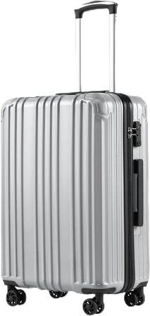 Валіза COOLIFE жорсткий корпус, ручна поклажа, легка з PC+ABS, TSA-замок, 4 колеса, міцна дорожня валіза