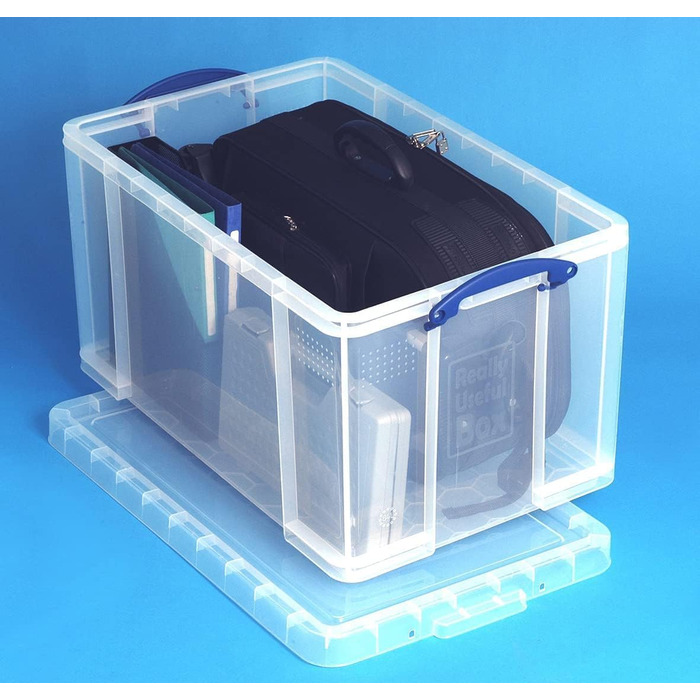 Пластиковий контейнер Really Useful Box 3 шт. по 48 л, прозорий, 60x40x31,5 см
