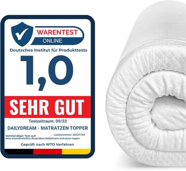 Топер для матраца Dailydream 90x200 см, 6 см, 7 зон, комфортна піна L/XL