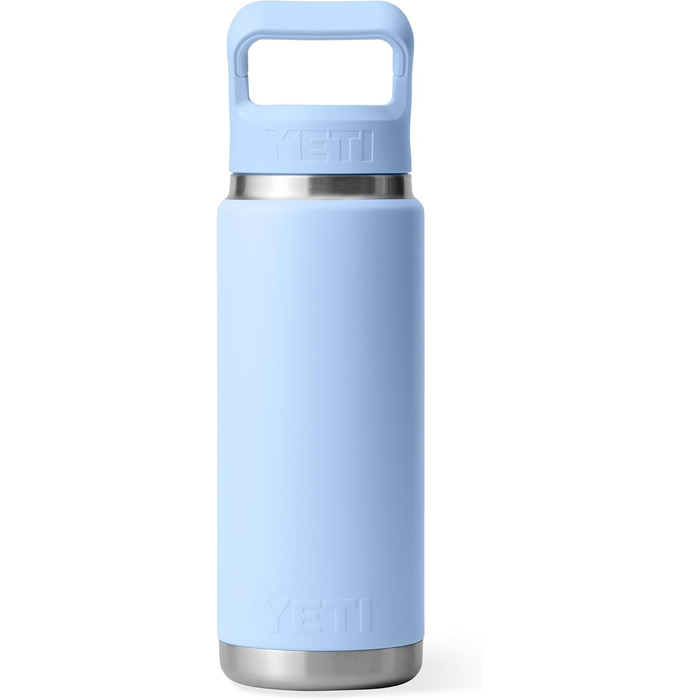 Термобутилка YETI Rambler C з трубочкою, вакуумна нержавіюча сталь, 769 мл, синя
