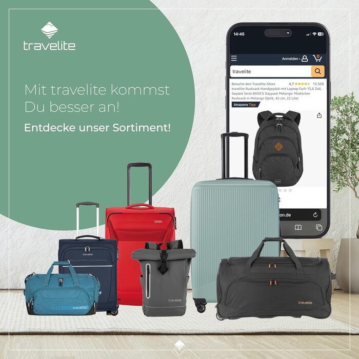 Рюкзак для ручної поклажі Travelite BASICS 22 л, 15,6