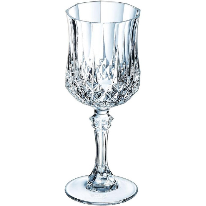 Келихи для вина Cristal d'Arques Paris Longchamp 170 мл, 6 шт, із Кварксу, підвищена міцність, прозорість та блиск, посилена упаковка
