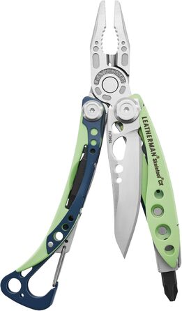 Мультитул Leatherman Skeletool CX 7-в-1 для кемпінгу та виживання, нержавіюча сталь, зелений