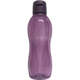 Пляшка для води Tupperware Eco To Go 1 л з кришкою Flip Top, фіолетова, екологічна