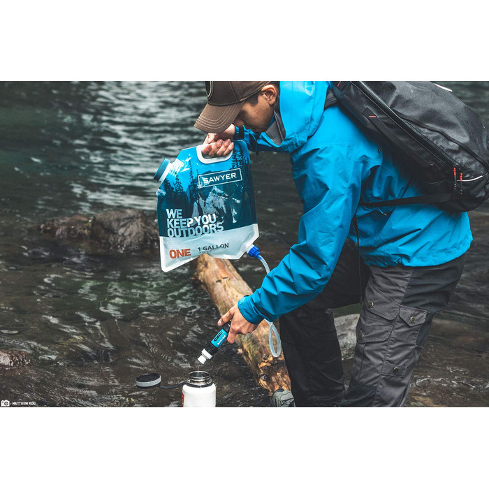 Портативний водяний фільтр Sawyer MINI Plus з подвійною різьбою, набір (SP160)