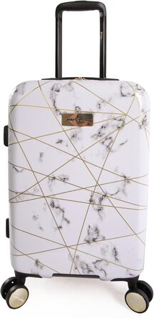 Валіза Juicy Couture Vivian Spinner 53,3 см, мармурова, біла, полікарбонат