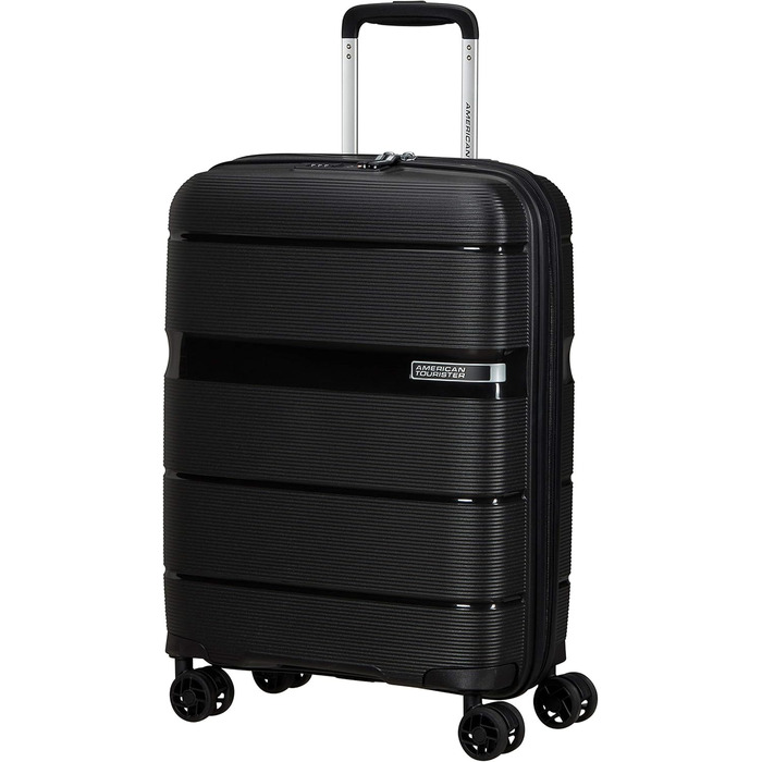 Валіза American Tourister Linex Spinner L, 76 см, 102 л, чорна, пластикова, на 4 колесах