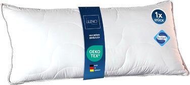 Подушка LILENO HOME 80x80 см (2 шт.) — антибактеріальна, для алергіків, придатна для прання до 95°C, комплект подушок для здорового сну