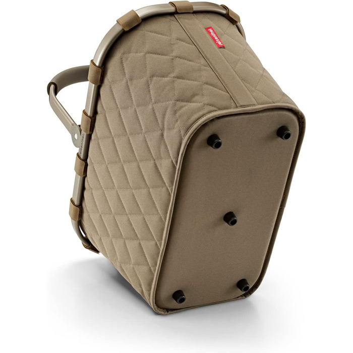 Кошик для покупок reisenthel carrybag frame Rhombus Olive, міцний, водовідштовхувальний, з внутрішньою кишенею, елегантний дизайн