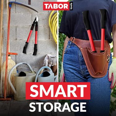 Секатор для свіжої деревини TABOR TOOLS GL18E, 50 см, діаметр зрізу до 25 мм, антипригарні леза, ергономічна ручка