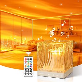 LED проектор зоряного неба, північне сяйво, нічник із 18 режимами освітлення, 15 звуків, таймер, дистанційне керування, для дітей і дорослих, для вечірок і декору