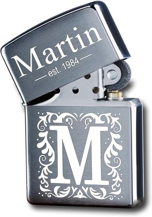 Запальничка з гравіюванням Zippo монограма для справжніх джентльменів