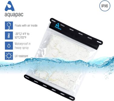 Водонепроникний тримач для карт Aquapac 30x30 см, прозорий кейс для каякінгу, кемпінгу та аксесуарів