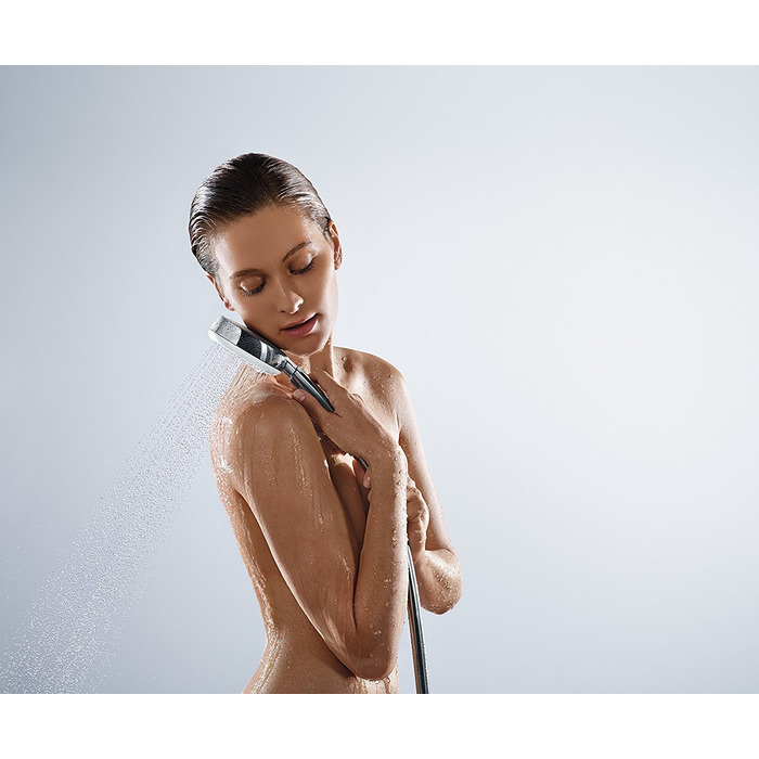 Душова лійка hansgrohe Crometta 100, 3 режими, біла/хром