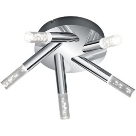Світильник для ванної Trio Leuchten Bolsa LED, 3.2 Вт, хром, прозорий акрил з бульбашками