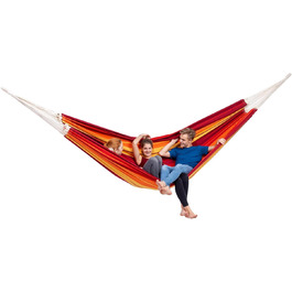 Гамак XXXL AMAZONAS Gigante Lava, ручна робота, 300x200 см, до 280 кг, Бразилія