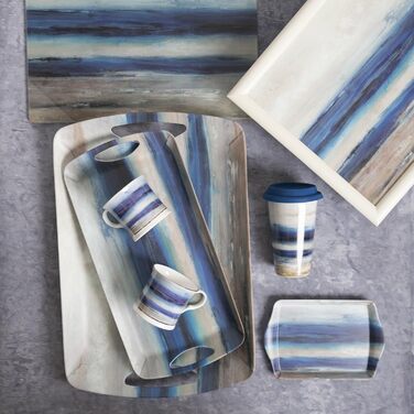 Лоток для колін з м'якою подушкою Creative Tops Blue Abstract, 44x34 см, синій