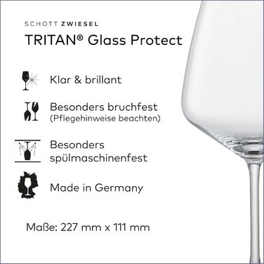 Набір з 8 келихів для тюльпанів, Tritan Crystal