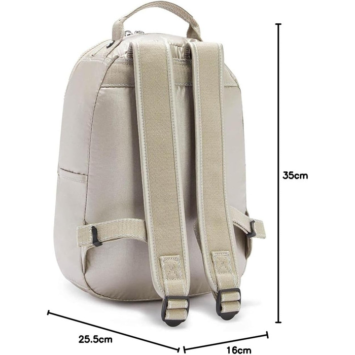 Рюкзак Kipling Seoul S з відділенням для ноутбука, компактний, колір Metallic Glow