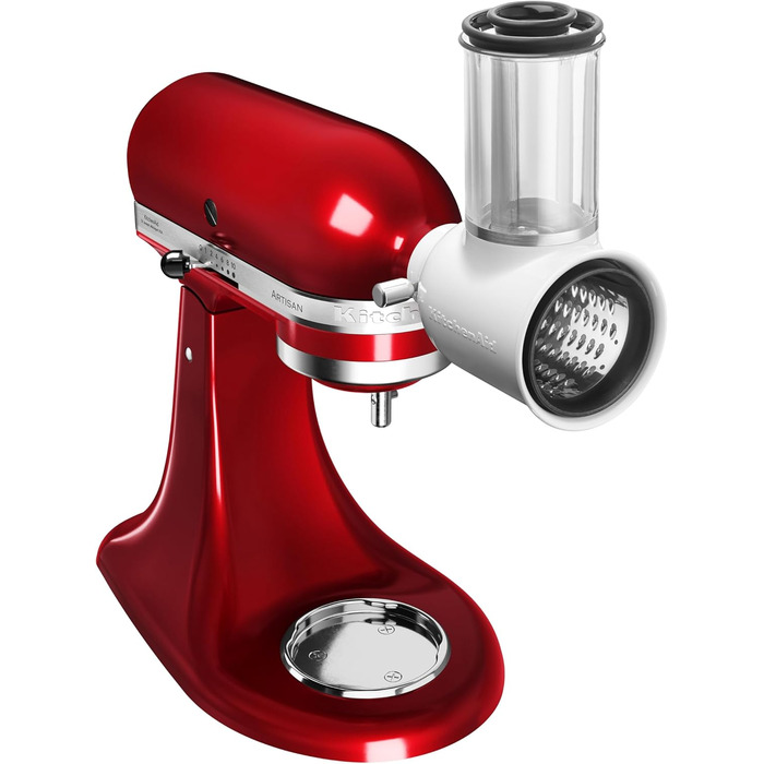 Насадки KitchenAid 5KSMEMVSC для кухонного комбайна – набір з 3 барабанів для овочів, сиру та інших продуктів, терка-шинковка з нержавіючої сталі