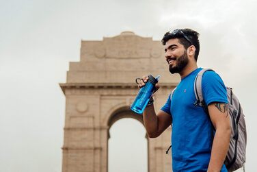 Фільтр-пляшка LifeStraw Go для води, світло-блакитна