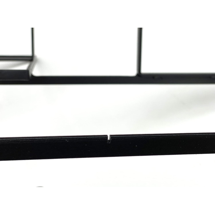 Металевий винний стелаж DanDiBo Black Line, настінний, чорний тримач для пляшок