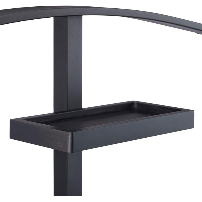 Вішак для одягу Relaxdays Stummer Diener з плечиками і штангою, чорний, 112x52,5x20 см
