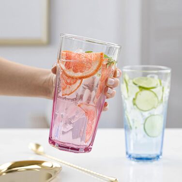 Набір окулярів Caipirinha (6 шт. 630 мл) Ретро дизайн, змивається