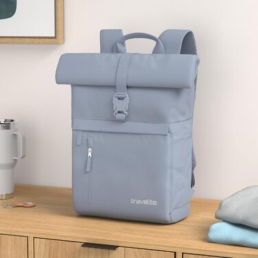 Рюкзак Travelite Basics Rollup 60 см, універсальний, димчасто-блакитний