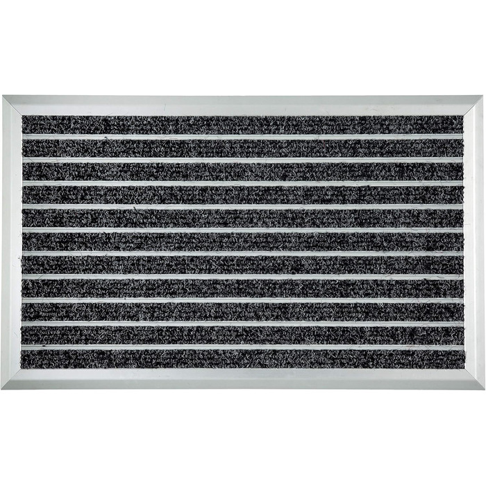 Astra алюмінієвий килимок для входу, брудозахисний, антрацит, 45x75 см, висота 1,3 см, зносостійкий, для вулиці та приміщень