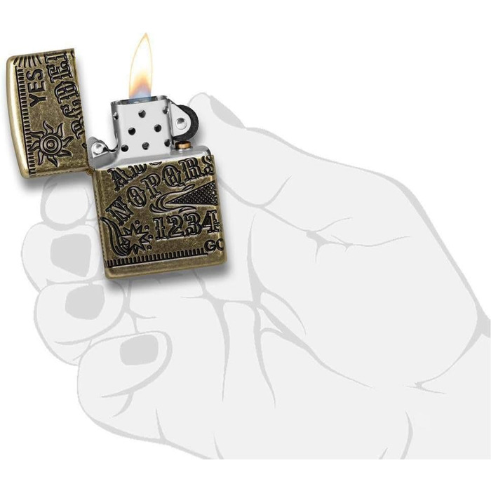 Запальничка Zippo з зображенням дошки Уіджа, модель 49001 29561, оригінал, металева, подарункова