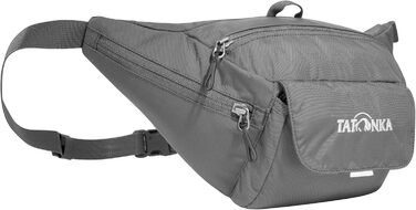 Поясна сумка Tatonka Funny Bag M, міцна, з великим відділенням на блискавці, боковими та передньою кишенями, сіра (Titan Grey)