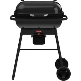 Вугільний гриль Barbecook Loewy 45 з вітрозахистом, для 6 осіб, чорний, 43x43x97 см (Magnus Original)